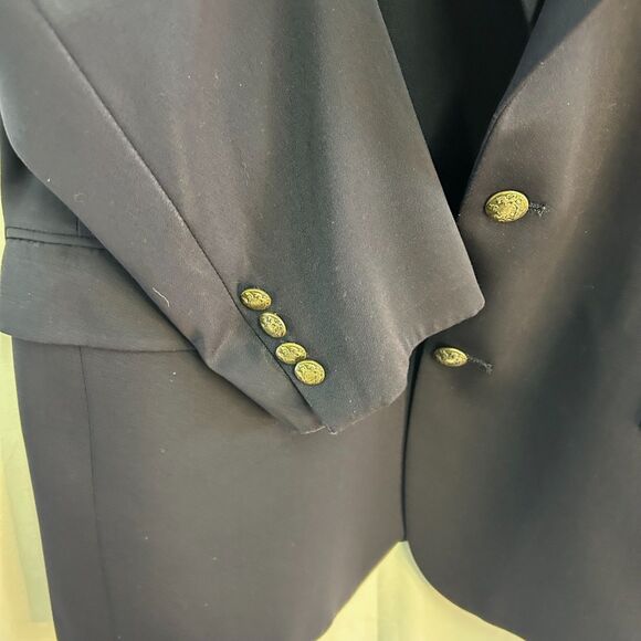 Oliver Navy Wool Two Button Classic Blazer Jacket Size 42R - Picture 6 of 16